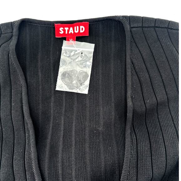 STAUD Ribbed Knit Murphy Dress Size M - Picture 10 of 13